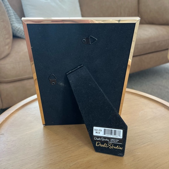 Season of Fancy 5x7 Picture Frame Navy Gold Vintage Dwell Studios - Picture 2 of 7